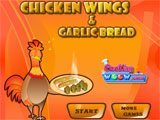 Chicken Wings & Garlic Bread